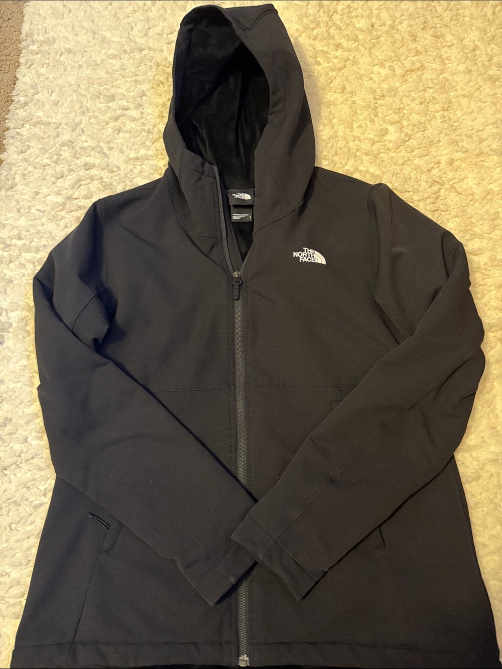 The North Face Black Lightweight Hooded Full-Zip Jacket